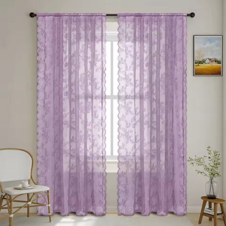 Lisslune | Floral Grace Sheer Curtains