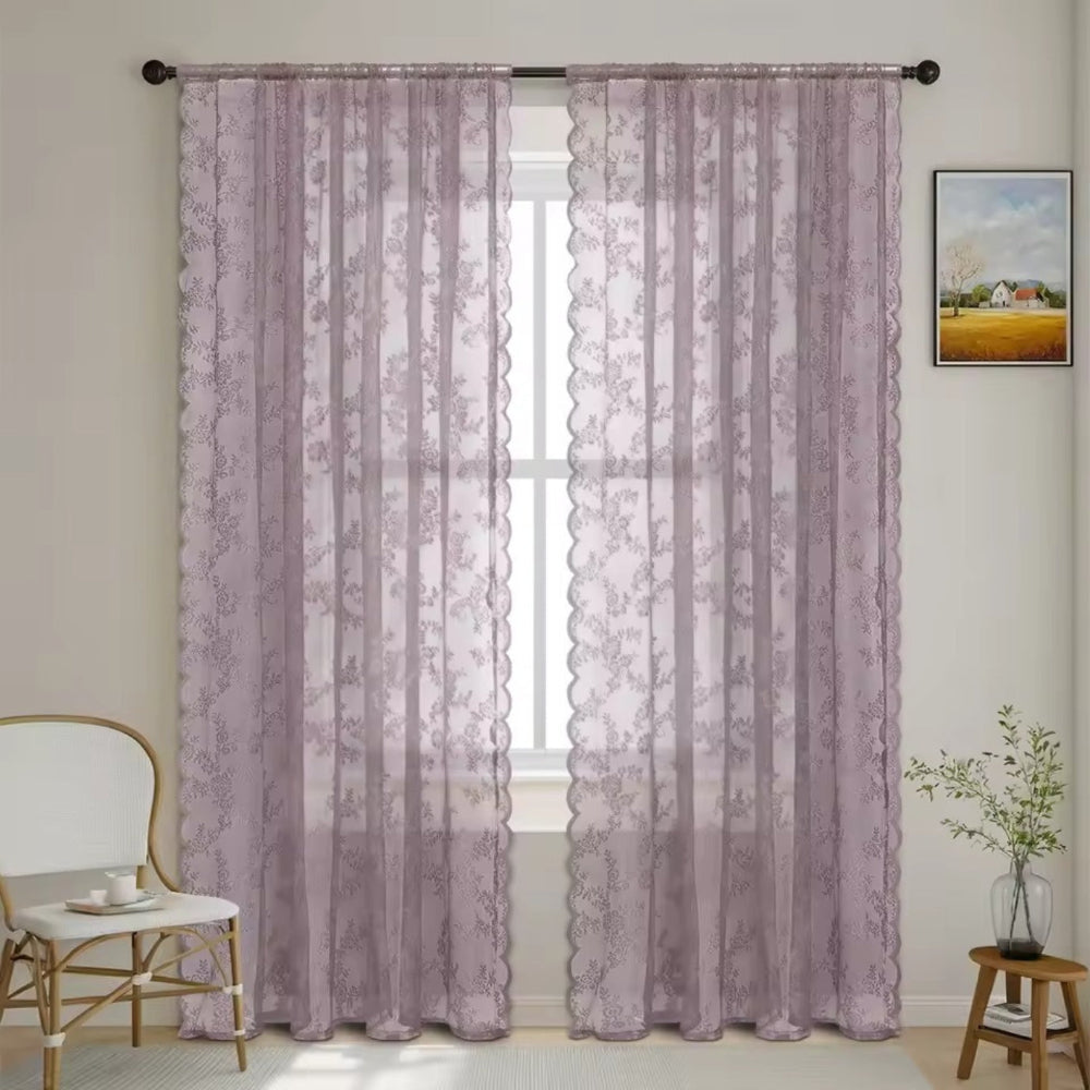 Lisslune | Floral Grace Sheer Curtains