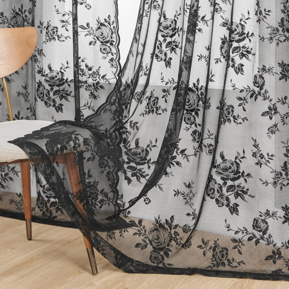 Lisslune | Floral Grace Sheer Curtains