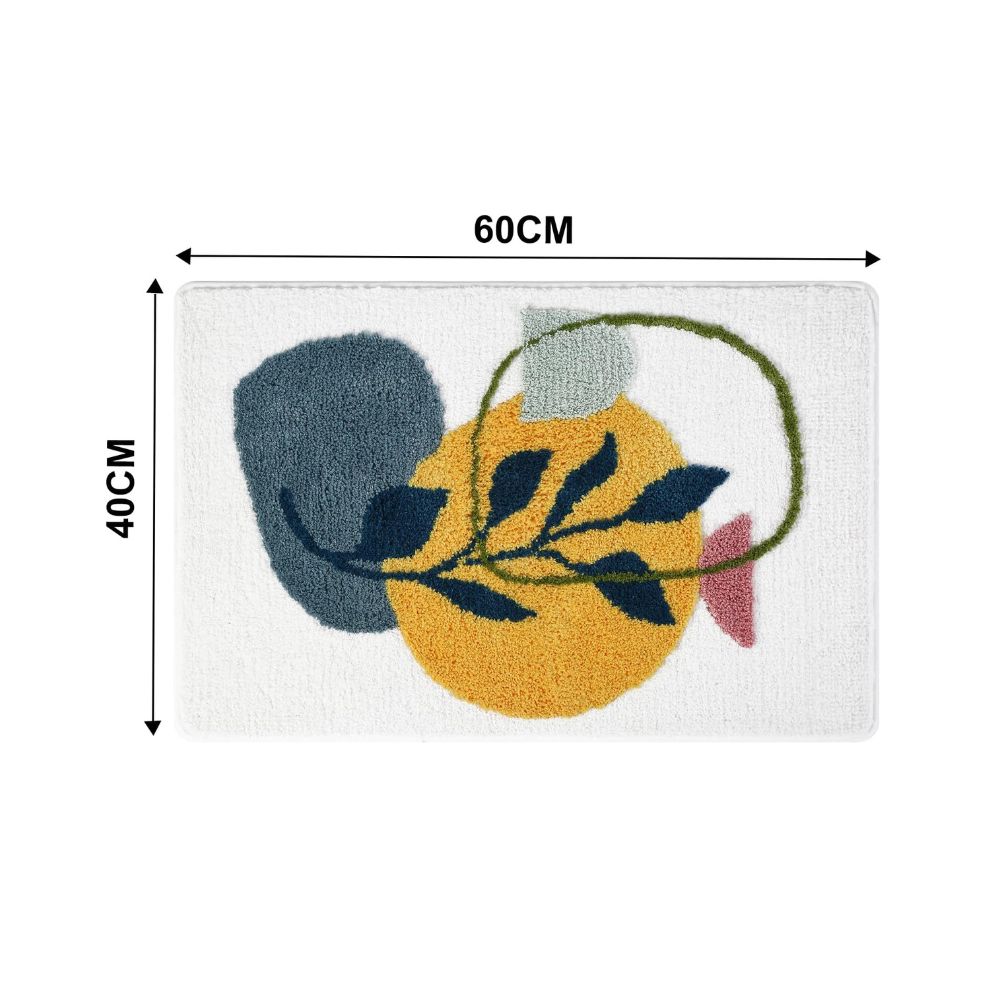 Lisslune | Floral Non-Slip Bathmat
