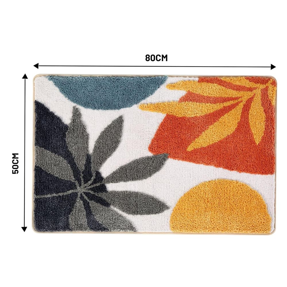 Lisslune | Floral Non-Slip Bathmat