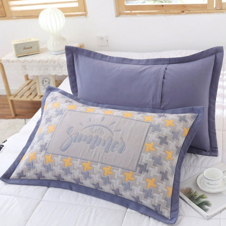 Lisslune | Floral Print Cotton Pillowcase | 2pcs
