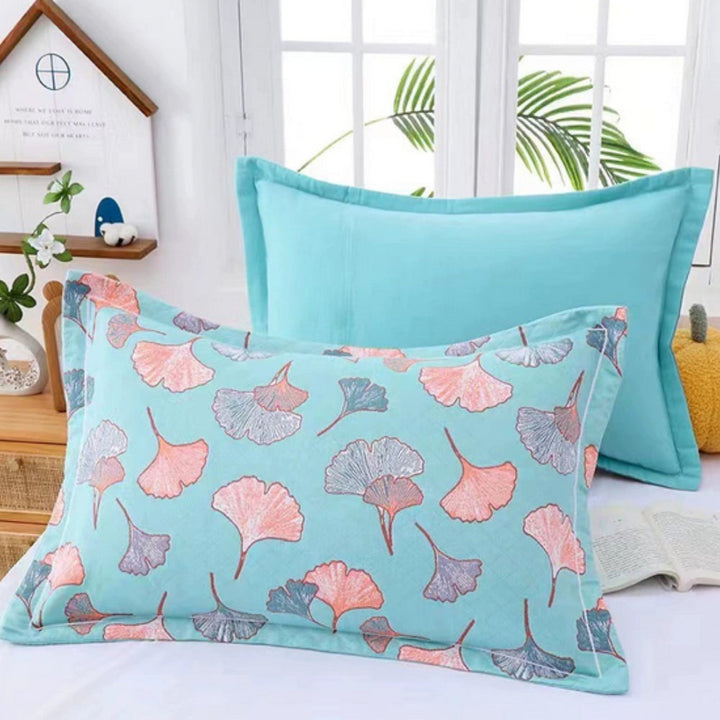 Lisslune | Floral Print Cotton Pillowcase | 2pcs