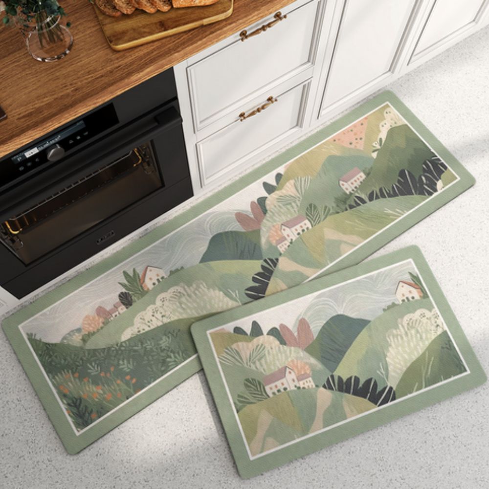 Lisslune | Floral Quick-Dry Kitchen Mat