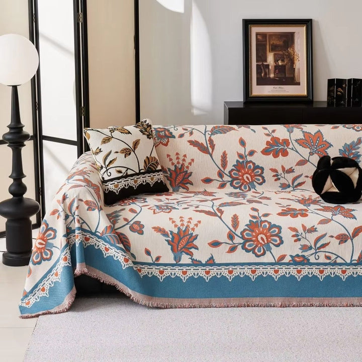 Lisslune | Floravell Vintage Chenille Sofa Cover