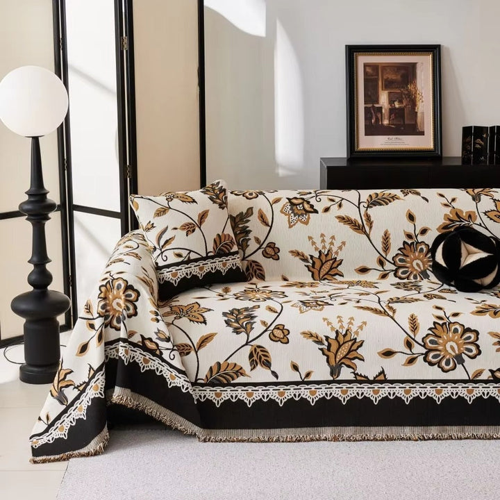 Lisslune | Floravell Vintage Chenille Sofa Cover