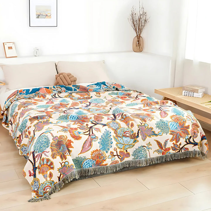 Lisslune | Floryn Garden-Inspired Reversible Blanket
