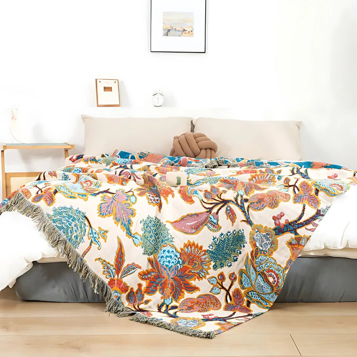 Lisslune | Floryn Garden-Inspired Reversible Blanket