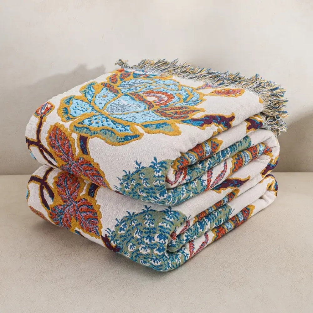 Lisslune | Floryn Garden-Inspired Reversible Blanket