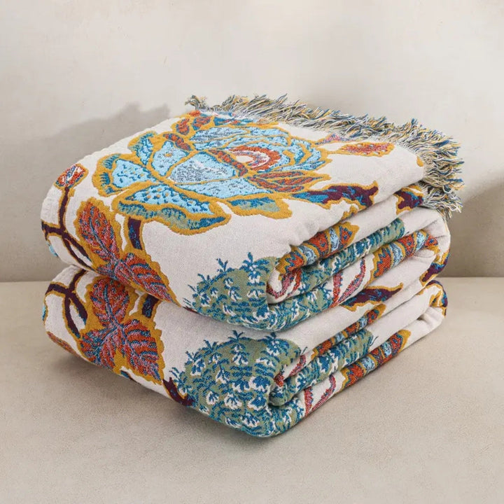 Lisslune | Floryn Garden-Inspired Reversible Blanket