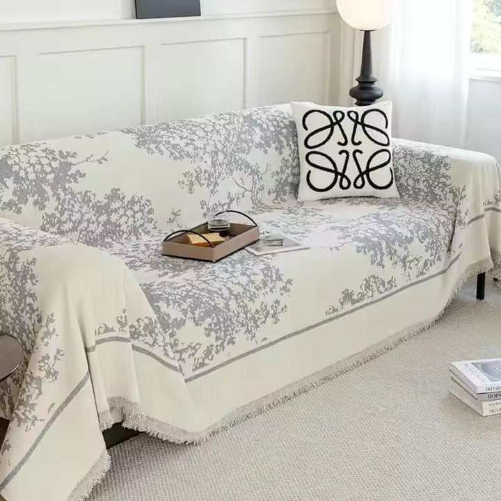 Lisslune | Chenille Flowerfield Sofa Cover