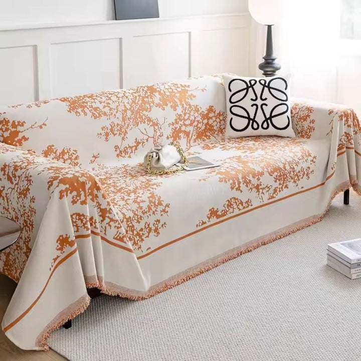 Lisslune | Chenille Flowerfield Sofa Cover