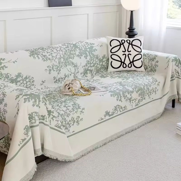 Lisslune | Chenille Flowerfield Sofa Cover