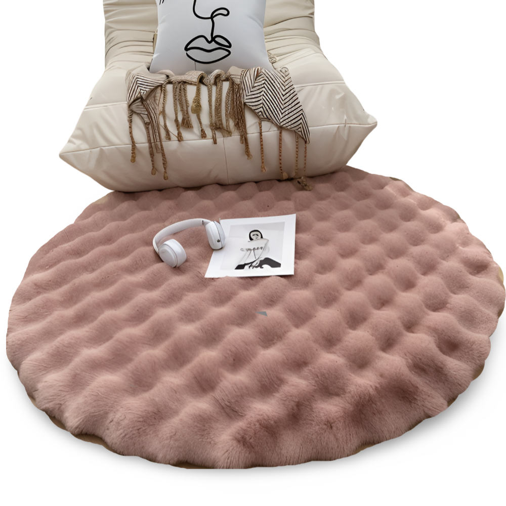 Lisslune | Round Velvet Soft Non-Slip Floor Mat – Cozy Fleece Home Decoration