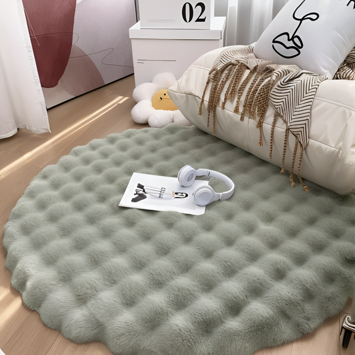 Lisslune | Round Velvet Soft Non-Slip Floor Mat – Cozy Fleece Home Decoration