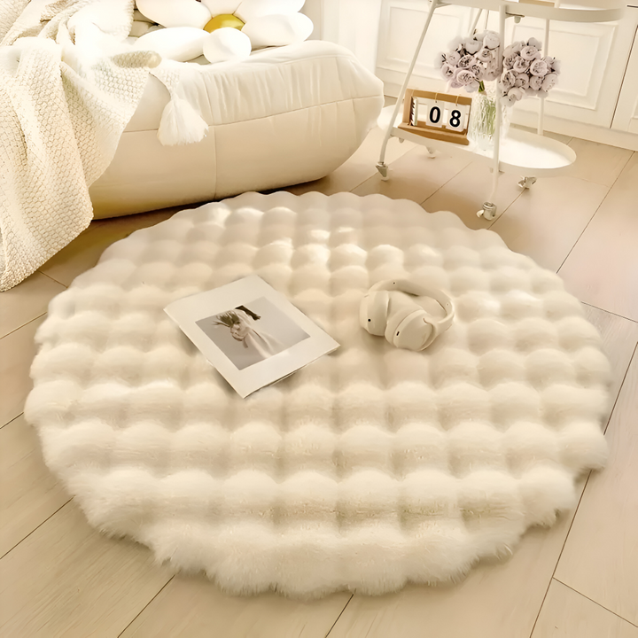 Lisslune | Round Velvet Soft Non-Slip Floor Mat – Cozy Fleece Home Decoration