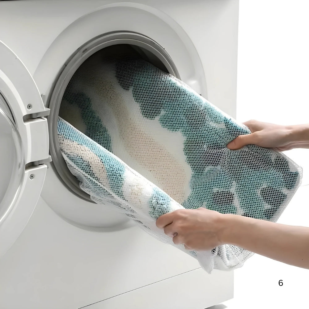 Lisslune | Fluffy Ocean Wavy Pattern Bath Mat
