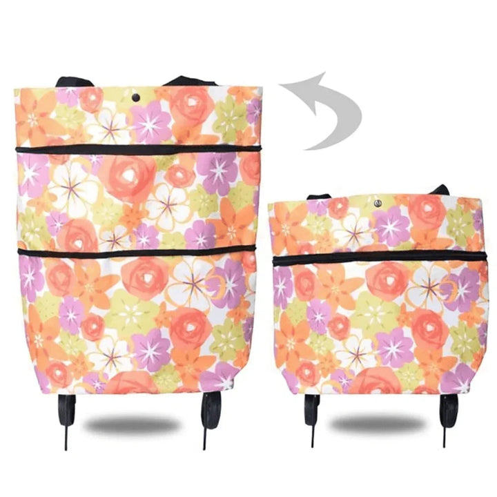Lisslune | Foldable Shopping Trolley Bag with Wheels – Eco-Friendly, Compact & Lightweight