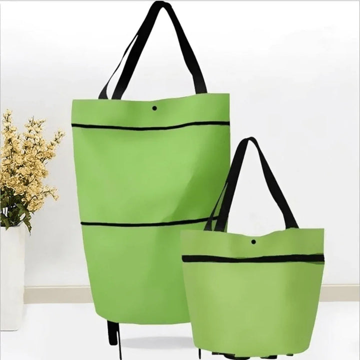 Lisslune | Foldable Shopping Trolley Bag with Wheels – Eco-Friendly, Compact & Lightweight