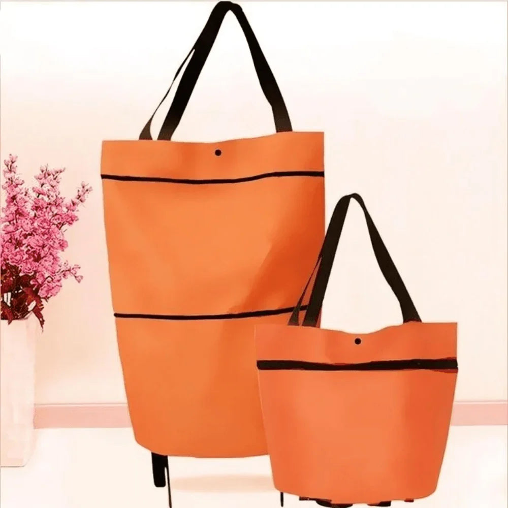 Lisslune | Foldable Shopping Trolley Bag with Wheels – Eco-Friendly, Compact & Lightweight