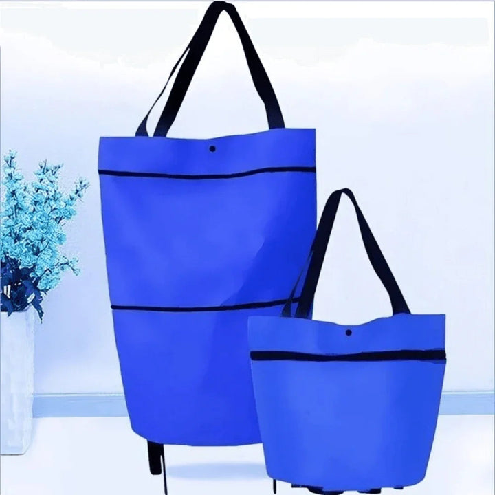 Lisslune | Foldable Shopping Trolley Bag with Wheels – Eco-Friendly, Compact & Lightweight