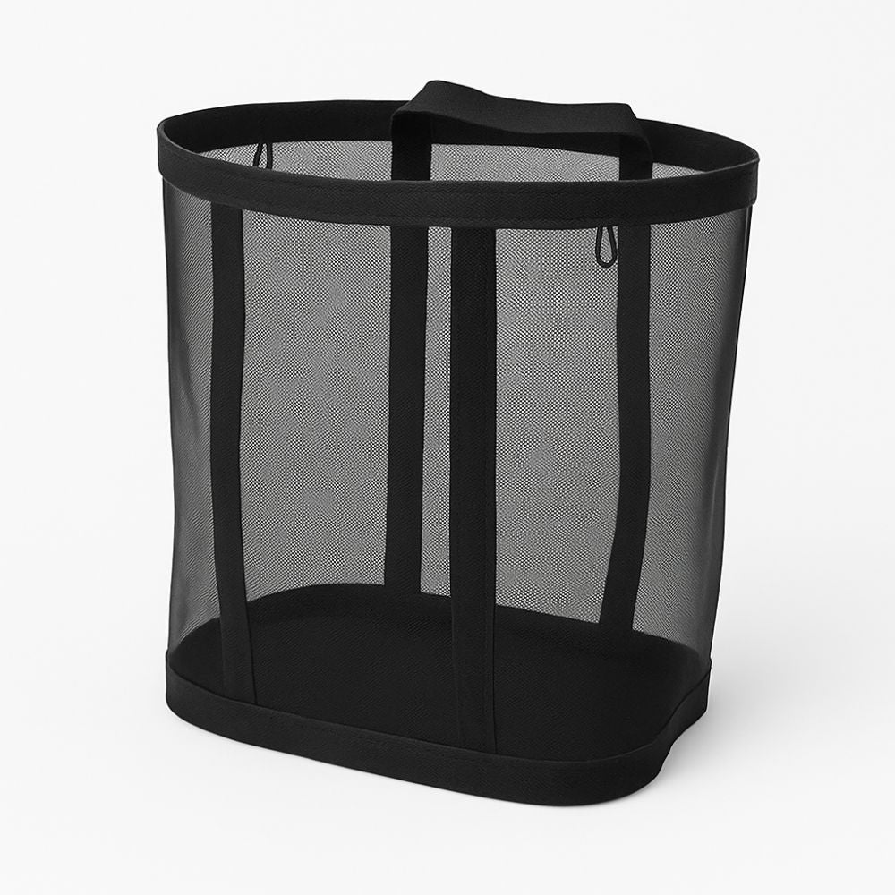 Lisslune | Foldable Mesh Laundry Basket with Hanging Loop