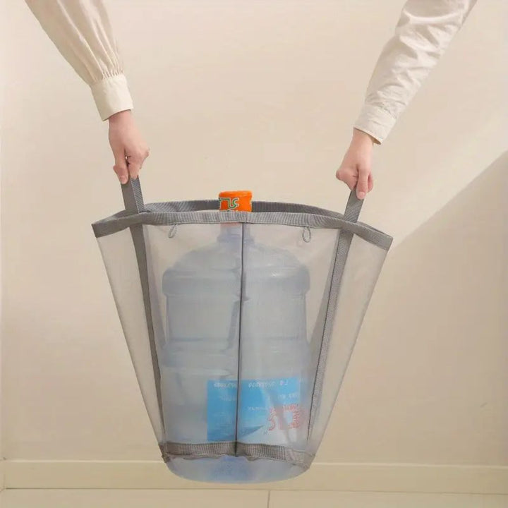 Lisslune | Foldable Mesh Laundry Basket with Hanging Loop