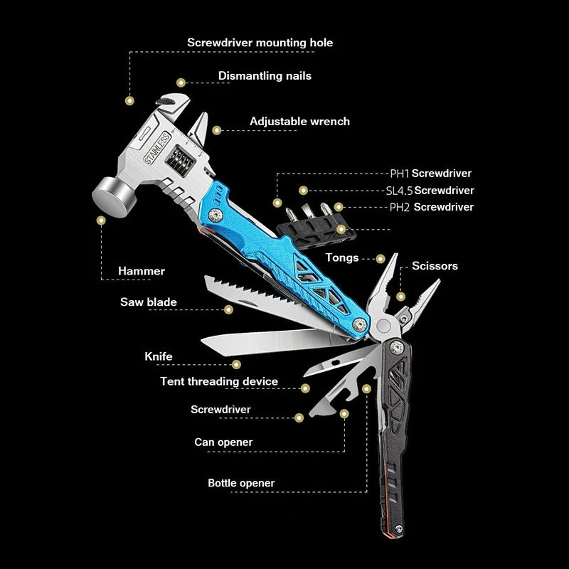 Lisslune | Foldable Screwdriver Survival Kit Tool