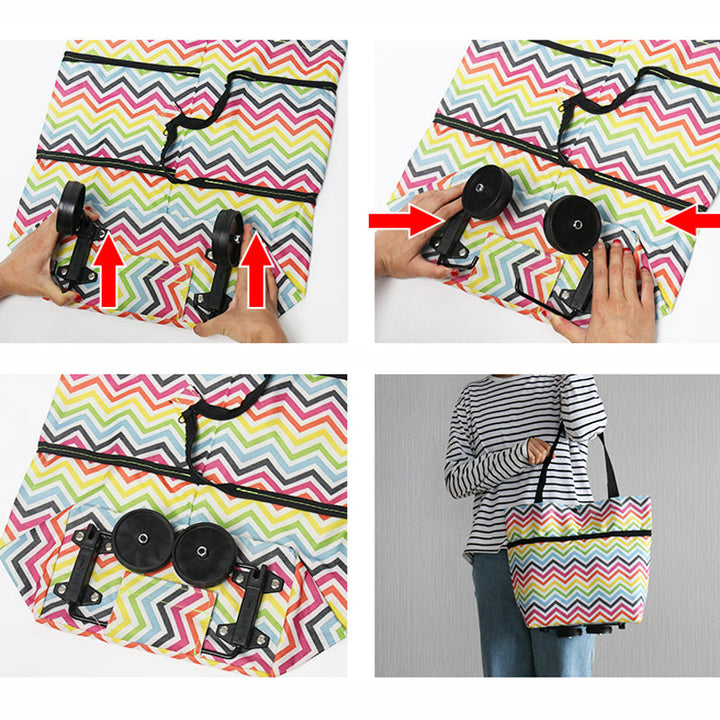 Lisslune | Folding Shopping Trolley Shopping Bag