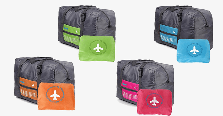 Lisslune | Foldable Duffel Bag - Made from nylon with durability - Adjustable straps - Sturdy handle - Foldable design