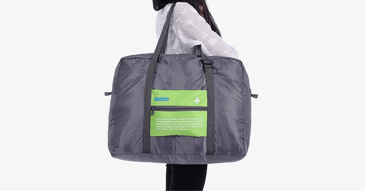 Lisslune | Foldable Duffel Bag - Made from nylon with durability - Adjustable straps - Sturdy handle - Foldable design