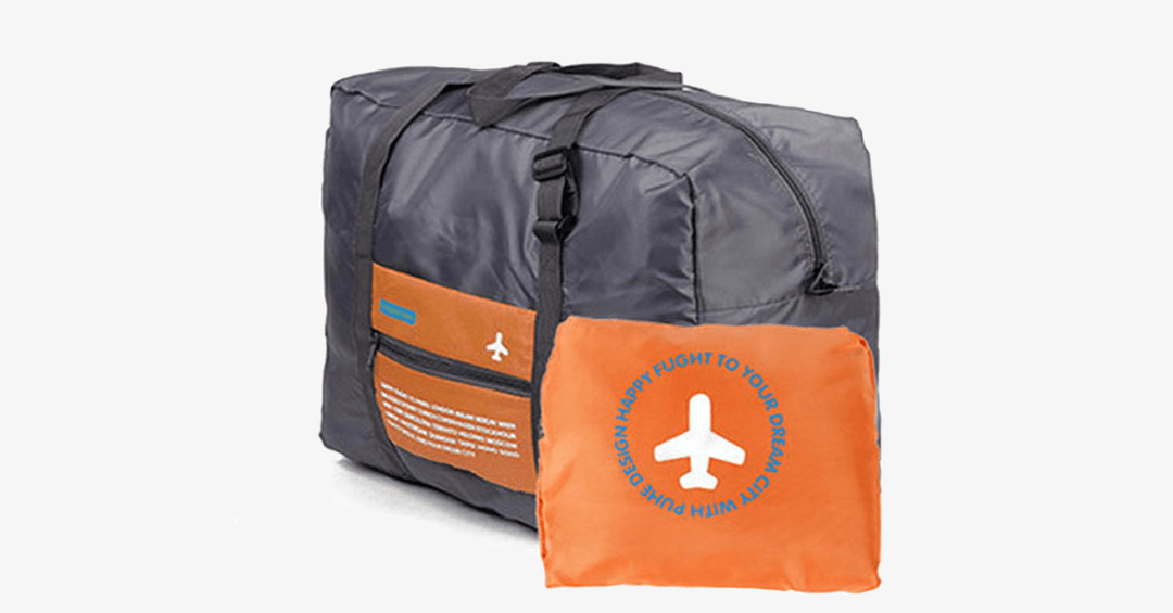 Lisslune | Foldable Duffel Bag - Made from nylon with durability - Adjustable straps - Sturdy handle - Foldable design