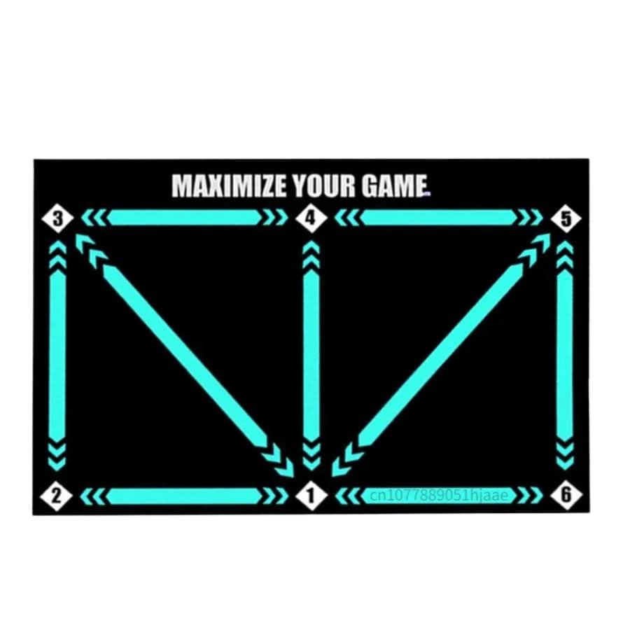 Lisslune | SKILLZONE – Technical mat for soccer training with anti-slip socks, 2 × 2 m indoor