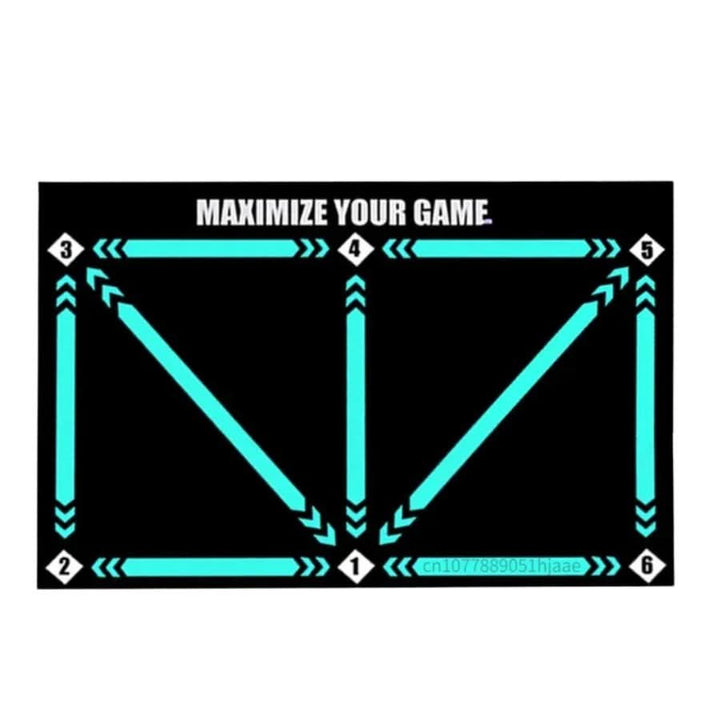 Lisslune | SKILLZONE – Technical mat for soccer training with anti-slip socks, 2 × 2 m indoor