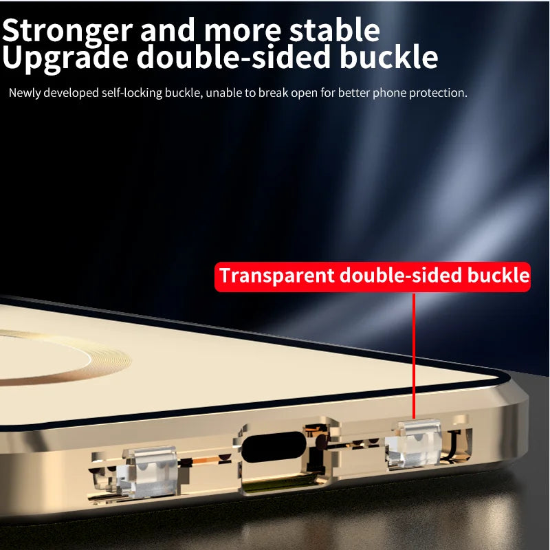 Lisslune | Full protection metal rim case for iPhone