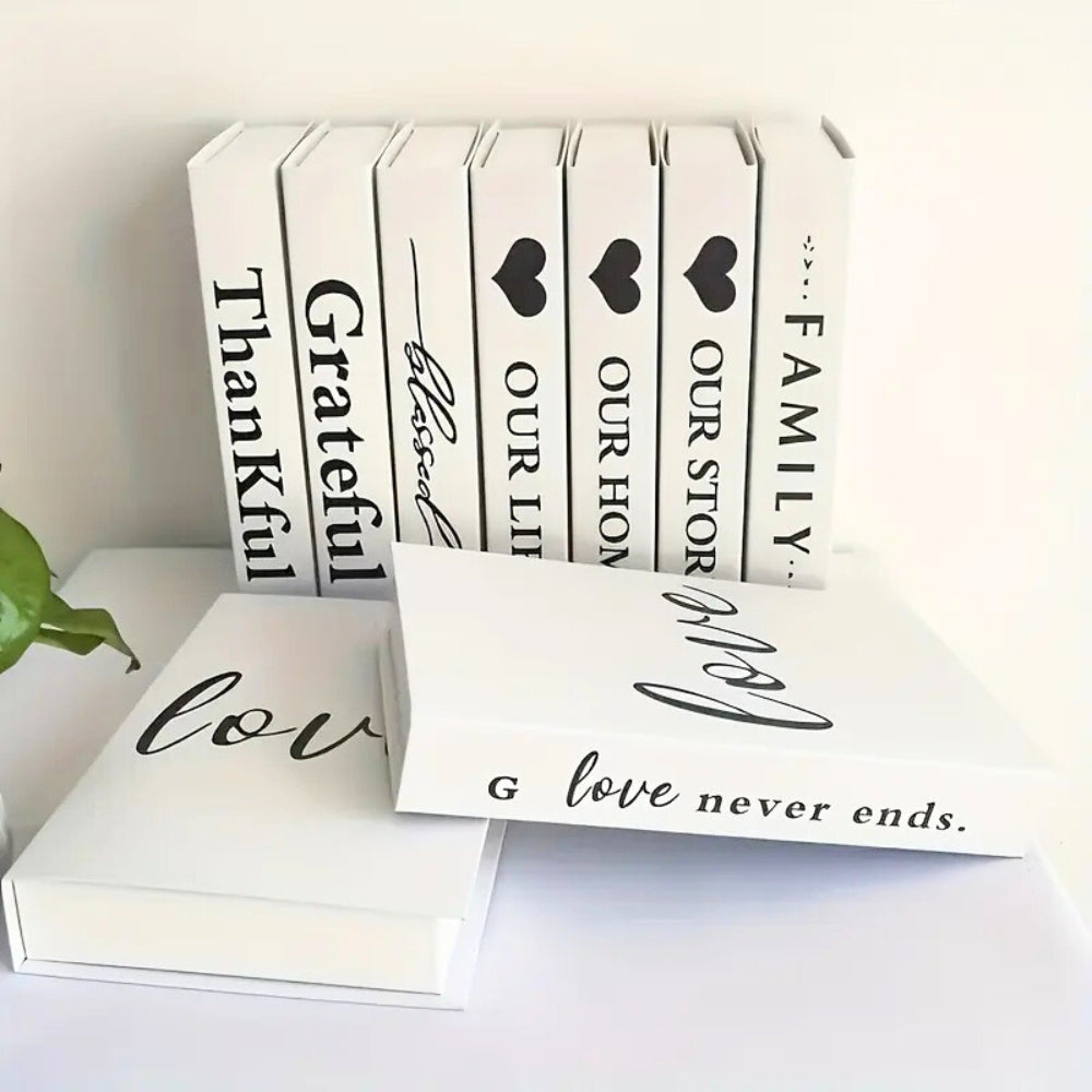 Lisslune | Forever Inspirational Book Stack Home Decor