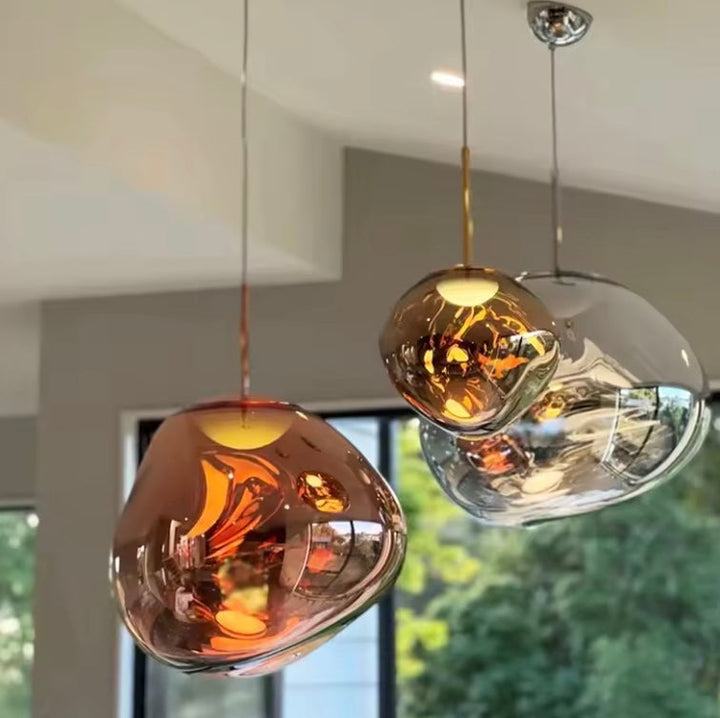 Lisslune | NordicGlow – Elegant Glass Pendant Light | Modern Scandinavian Ceiling Lamp