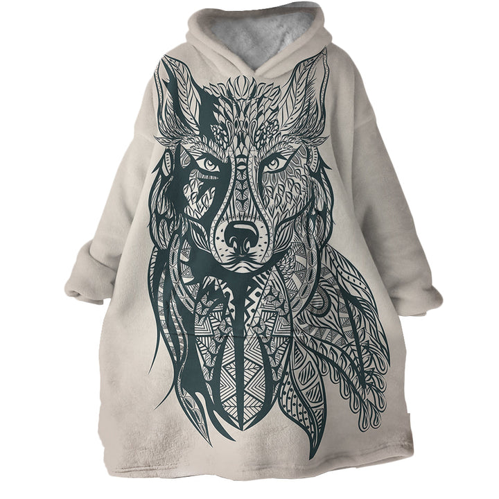 Lisslune | Therapeutic Blanket Hoodie - Fox Sketch (Made to Order)