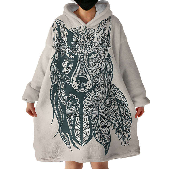 Lisslune | Therapeutic Blanket Hoodie - Fox Sketch (Made to Order)