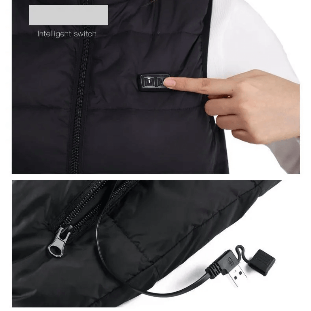 Lisslune | Heated Warming Vest Jacket apparel Electric Coat for Men and Women