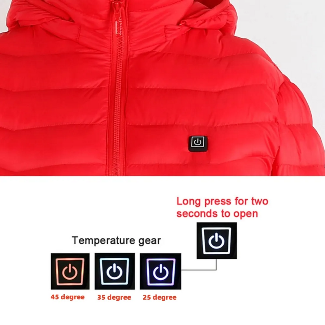 Lisslune | Heated Electric Warming Jacket Coat Fleece Work Body Battery Heating Apparel for Men and Women