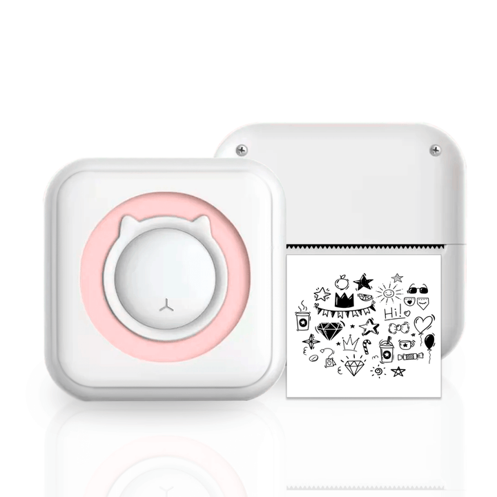 Lisslune | Mini Portable Mobile Phone to Photo Printer Instant Small Sticker Emoji Picture Thermal Bluetooth Connection