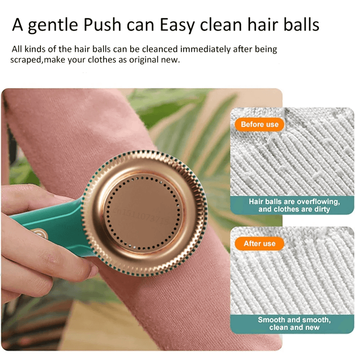 Lisslune | Electric Portable Lint Bobble Remover Fabric Cloth Shaver Cat Hair Remover for Clothes Carpets and Rugs