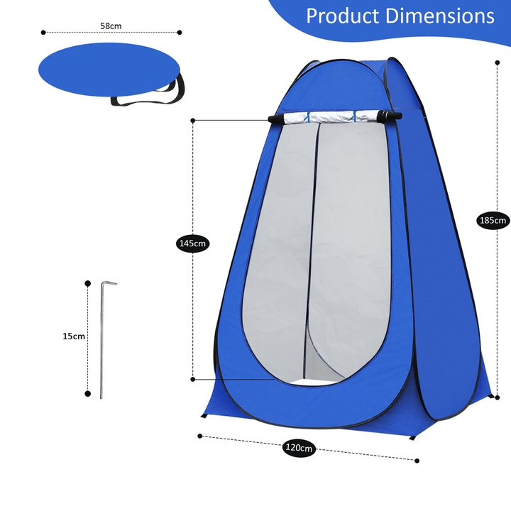 Lisslune | Pop Up Portable Bathroom Toilet Tent Potty Restroom