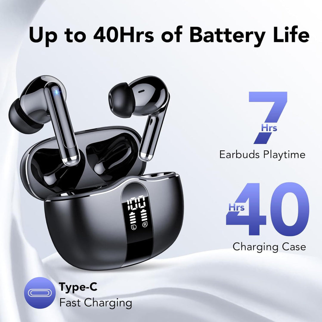 Lisslune | Waterproof Bluetooth Earphones - Noise Cancelling Wireless Earbuds