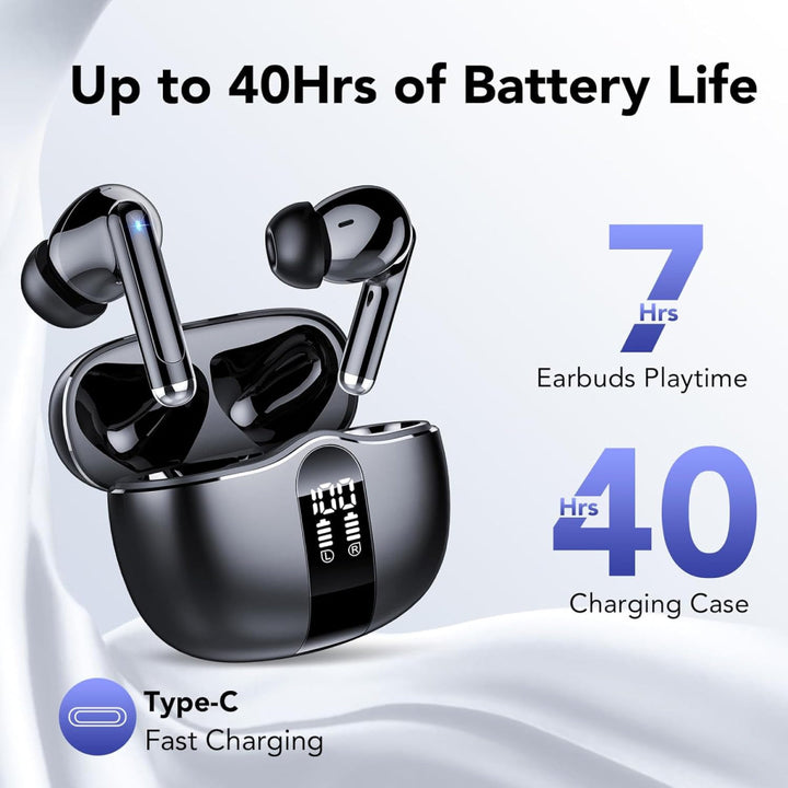 Lisslune | Waterproof Bluetooth Earphones - Noise Cancelling Wireless Earbuds