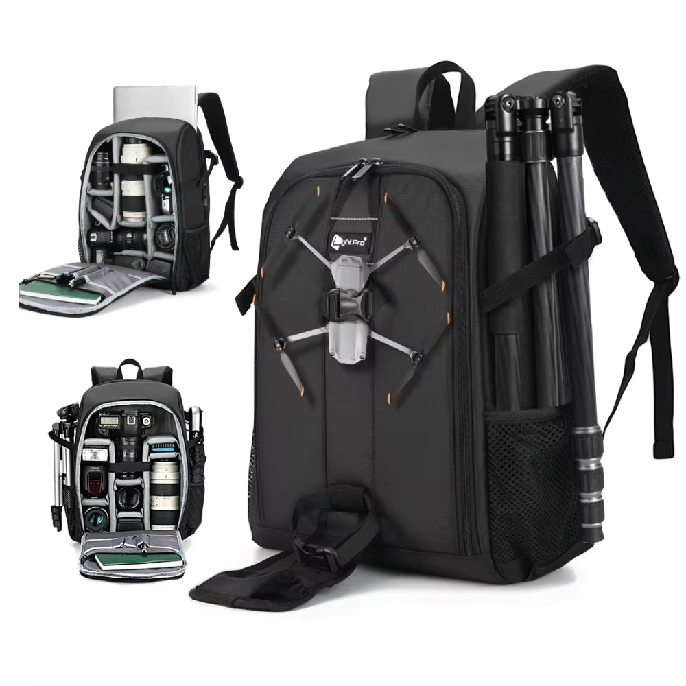 Lisslune | Professional Camera Bag Backpack - Waterproof, Spacious, and Ideal for DSLR Gear