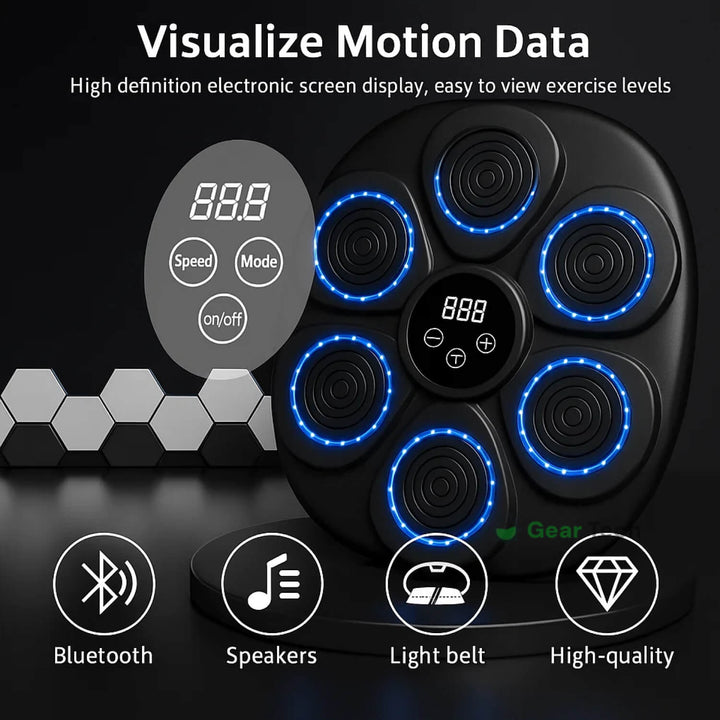 Lisslune | Music Boxing Pad with Targeting Features – Ultimate Punch Machine for Boxing Fitness