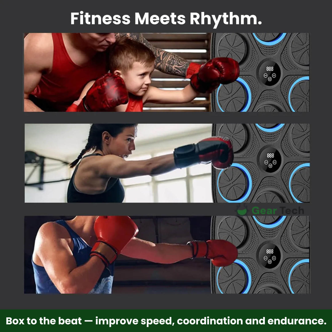 Lisslune | Music Boxing Pad with Targeting Features – Ultimate Punch Machine for Boxing Fitness