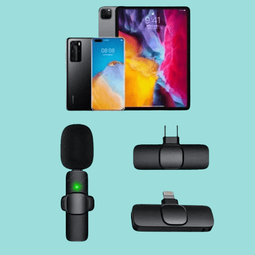 Lisslune | Wireless Mini Miniature Lavalier Lapel Portable Small Tiny Mic Microphone for Iphone